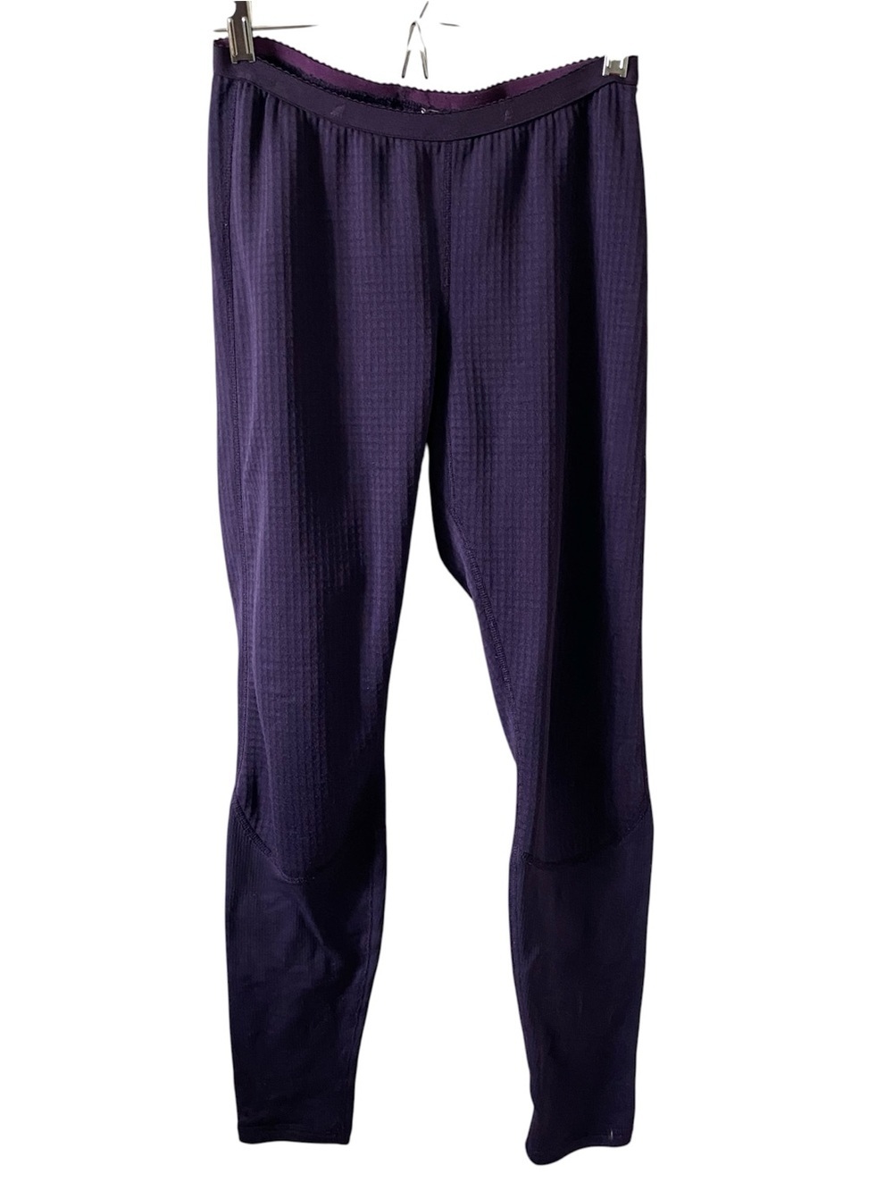 MEC Mid-Rise Purple Grid Thermal Base Layer Bottoms Small